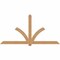 Ekena Millwork Redmond Timber Gable Bracket, Western Red Cedar, 108"W x 54"H x 1 1/2"D x 5 1/2"F, 12/12 Pitch GBW108X54X0206RED00SWR - alternate 1